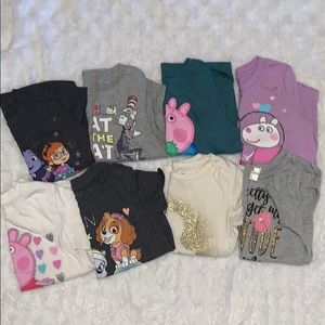 Bundle of 8 4T screen print tees